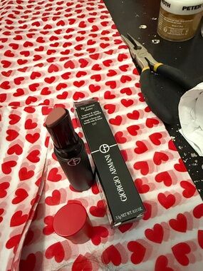 Giorgio Armani Matte Lipstick in Deep Red with Black Case